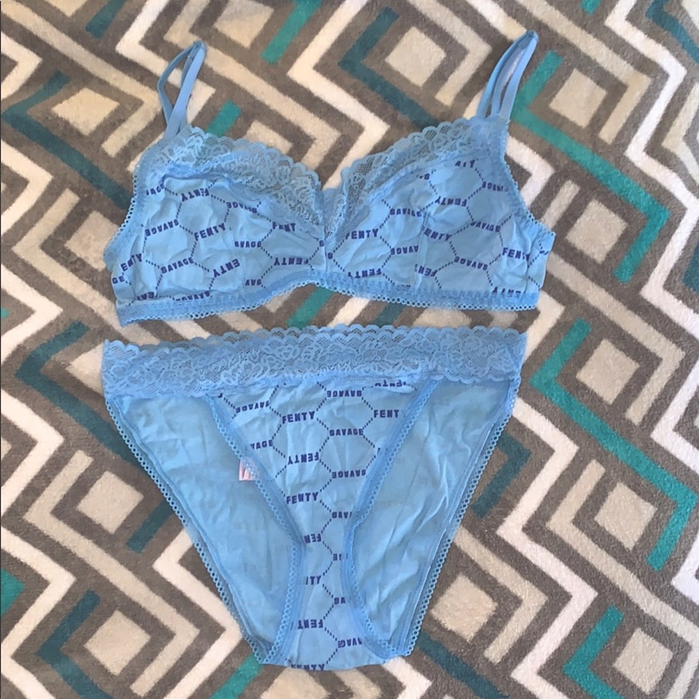 SAVAGE X FENTY Bralette & High-Waist Bikini Set